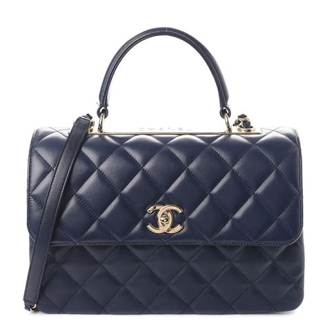 chanel navy blue bag